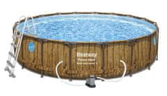 Bestway Bazén Power Steel Wood Swim Vista 5,49 x 1,22 m - 56977