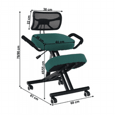 ATAN Ergonomická klekačka RUFUS - zelená