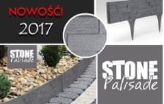 GardenPlast Okraj trávníku Palisada 79 cm STONEPALISADE - antracit