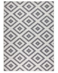 NORTHRUGS Kusový koberec Twin-Wendeteppiche 103132 grau creme – na ven i na doma 120x170