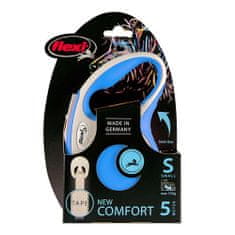 Flexi New Comfort S popruh 5m modrá do 15kg