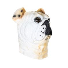 Korbi Profesionální latexová maska Bulldog, psí hlava