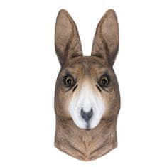 Korbi Profesionální latexová maska Kangaroo, klokaní hlava