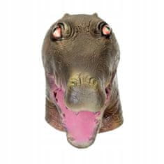 Korbi Profesionální latexová maska Crocodile, krokodýlí hlava