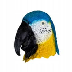 Korbi Profesionální latexová maska Parrot, hlava papouška