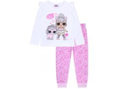 L.O.L. Surprise! Růžové a bílé dívčí pyžamo LOL Surprise 8 lat 128 cm