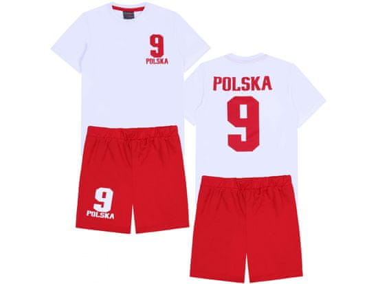 sarcia.eu Červenobílá chlapecká sportovní souprava "POLAND" 6 lat 116 cm