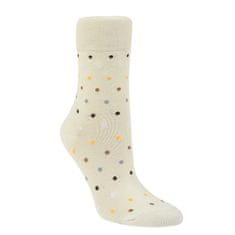 RS dámské bambusové zdravotní barevné puntíkované ponožky bez gumiček 1202022 4-pack, 39-40