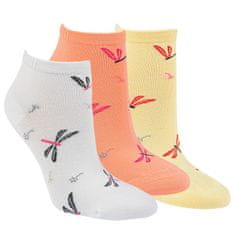 RS dámské bambusové kotníkové barevné ponožky vážky 1525122 3-pack, 35-38