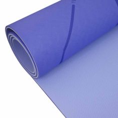 LIFEFIT Podložka LIFEFIT YOGA MAT LOTOS DUO, 183x58x0,6cm, modrá