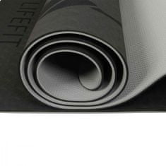 LIFEFIT Podložka LIFEFIT YOGA MAT LOTOS DUO, 183x58x0,6cm, černá