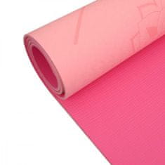 LIFEFIT Podložka LIFEFIT YOGA MAT RELAX DUO, 183x58x0,6cm, růžová