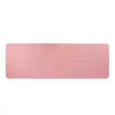 LIFEFIT Podložka LIFEFIT YOGA MAT RELAX DUO, 183x58x0,6cm, růžová