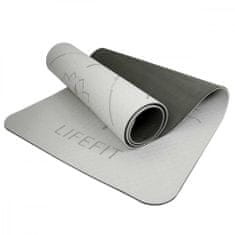 LIFEFIT Podložka LIFEFIT YOGA MAT RELAX DUO, 183x58x0,6cm, černá