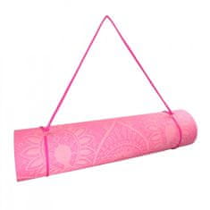 LIFEFIT Podložka LIFEFIT YOGA MAT MANDALA DUO, 183x58x0,6cm, růžová