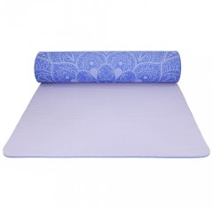 LIFEFIT Podložka LIFEFIT YOGA MAT MANDALA DUO, 183x58x0,6cm, modrá