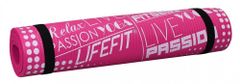 LIFEFIT Podložka LIFEFIT YOGA MAT EXKLUZIV , 100x58x1cm, světle růžová