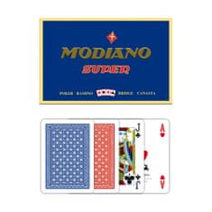 Modiano Poker Ramino Super Fiori - 4 Jumbo Index - Profi plastové karty