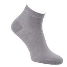 RS dámské jednobarevné letní kotníkové elastické ponožky, šedá, 35-38