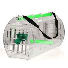 Parrotclub Přepravní klec pro papoušky Prepravka Acryl XXL Travel Cage