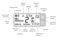 Honeywell programovatelný termostat T3, 7denní program