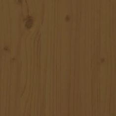 Greatstore Stolní deska hnědá Ø 90 x 2,5 cm masivní borové dřevo