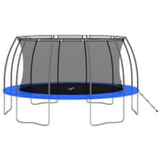 Vidaxl Trampolína se sítí a žebříkem kulatá 488 x 90 cm 150 kg