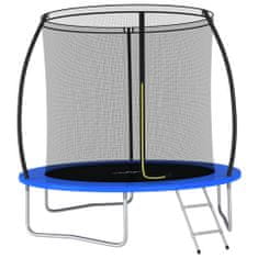 Greatstore Trampolína se sítí a žebříkem kulatá 244 x 55 cm 100 kg