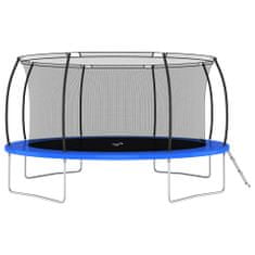 Greatstore Trampolína se sítí a žebříkem kulatá 460 x 80 cm 150 kg