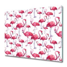 tulup.cz Skleněná krájecí deska Flamingos 2x30x52 cm