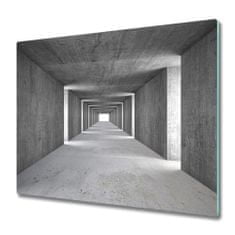 tulup.cz Skleněná krájecí deska Betonový tunel 2x30x52 cm