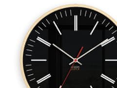 ModernClock Nástěnné hodiny Leoš černé