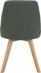 Danish Style Jídelní židle Rudy (SET 2 ks), zelená