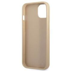 Guess GUHCP13MPSATLE hard silikonové pouzdro iPhone 13 6.1" beige Saffiano Triangle Logo