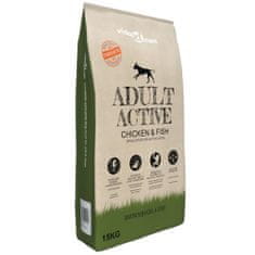 Vidaxl Prémiové psí granule Adult Active Chicken & Fish, 2 ks, 30 kg