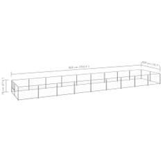 Petromila Psí kotec stříbrný 18 m² ocel