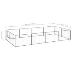 Petromila Psí kotec stříbrný 8 m² ocel