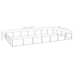 Petromila Psí kotec stříbrný 28 m² ocel