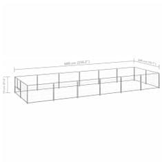 Petromila Psí kotec stříbrný 12 m² ocel