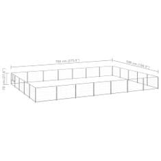 Petromila Psí kotec stříbrný 35 m² ocel