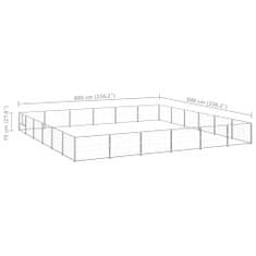 Petromila Psí kotec stříbrný 36 m² ocel