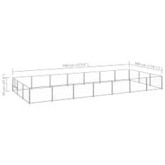 Petromila Psí kotec stříbrný 21 m² ocel