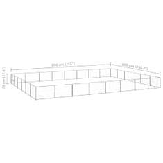 Petromila Psí kotec stříbrný 48 m² ocel