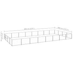 Petromila Psí kotec stříbrný 32 m² ocel