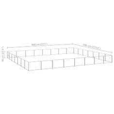 Petromila Psí kotec stříbrný 56 m² ocel