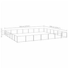 Petromila Psí kotec stříbrný 42 m² ocel