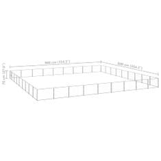 Petromila Psí kotec stříbrný 81 m² ocel