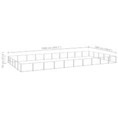 Petromila Psí kotec stříbrný 50 m² ocel