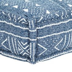 Greatstore Pouf 100 x 100 x 20 cm textil indigo