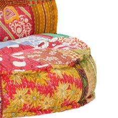 Vidaxl Pouf 100 x 20 cm patchwork textil